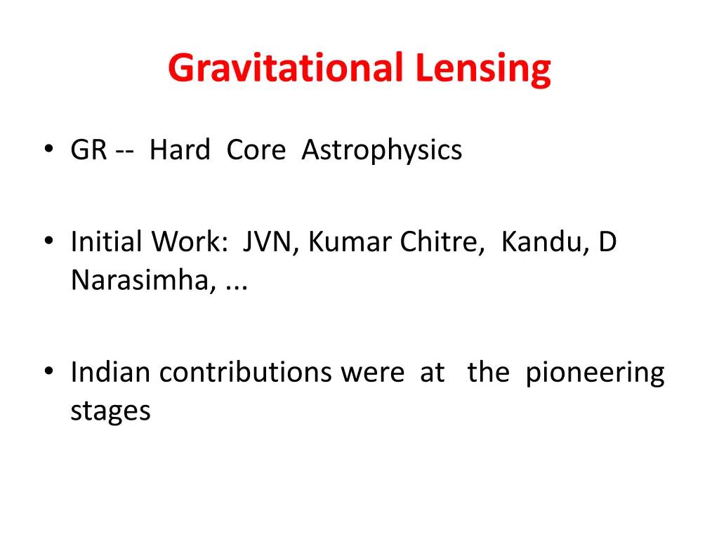 gravitational lensing