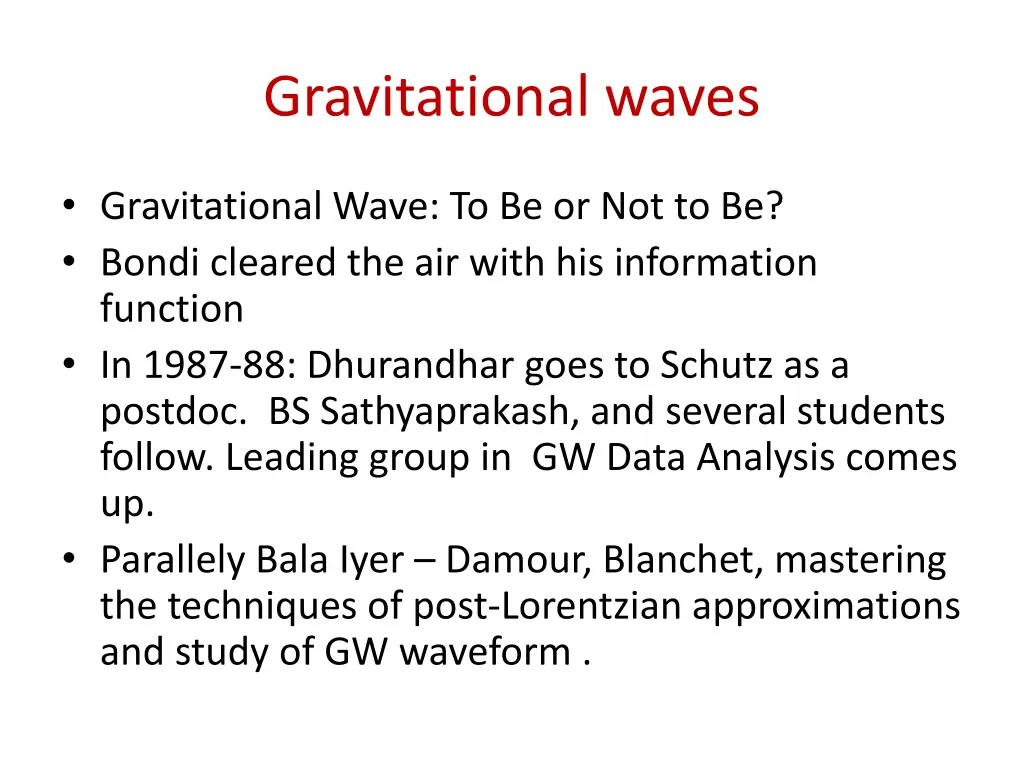 gravitational waves