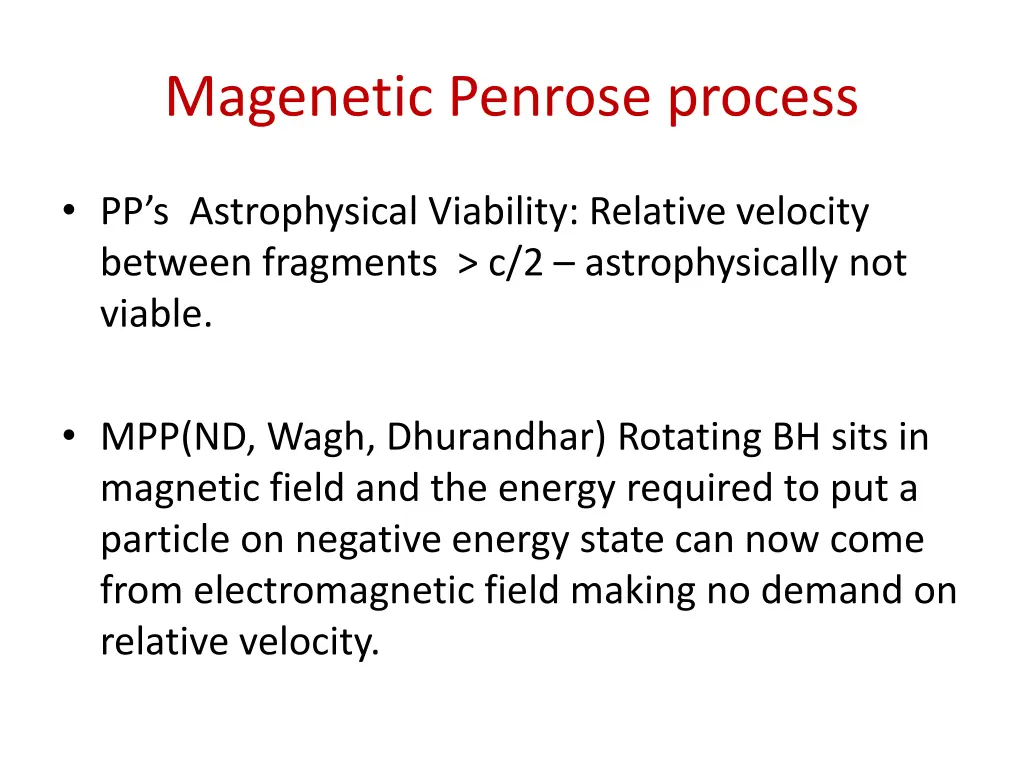 magenetic penrose process