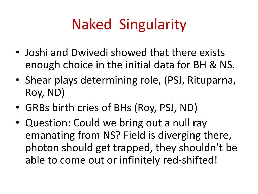 naked singularity