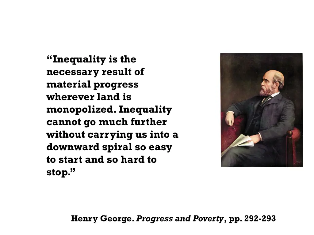 inequality is the necessary result of material