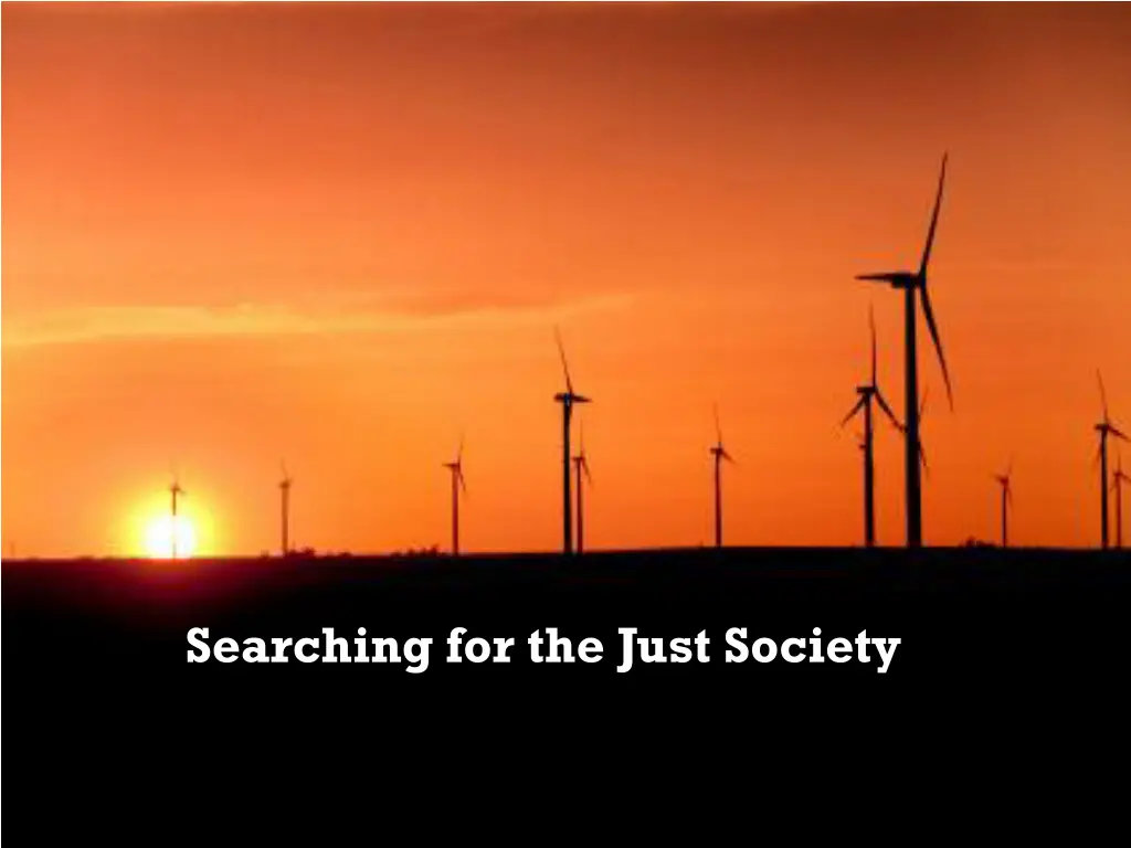 searching for the just society