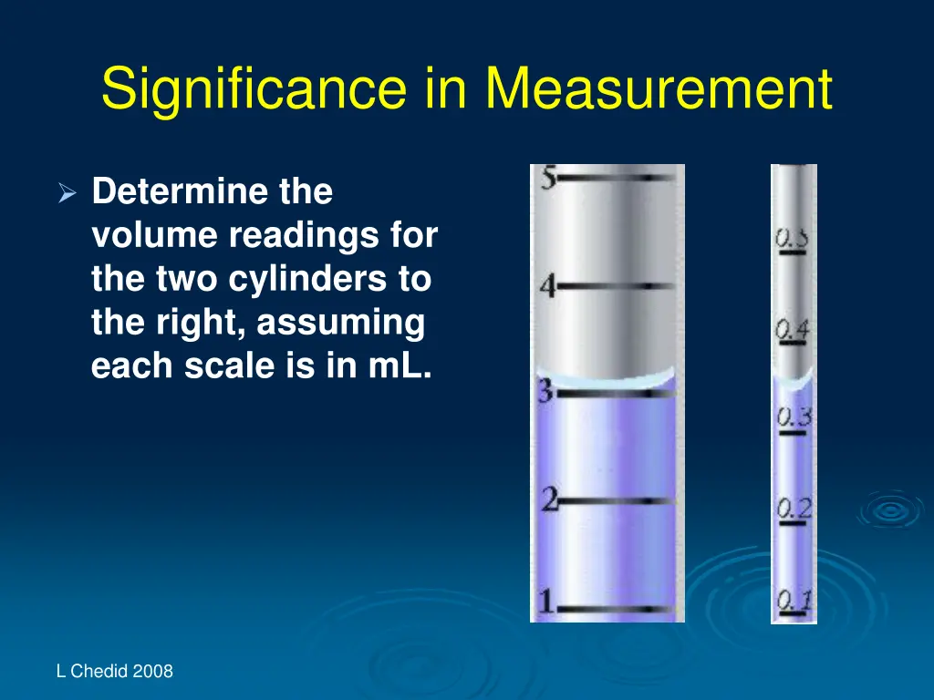 significance in measurement 11