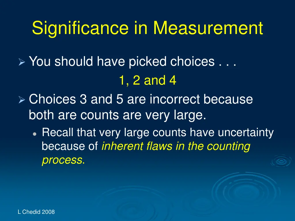 significance in measurement 13