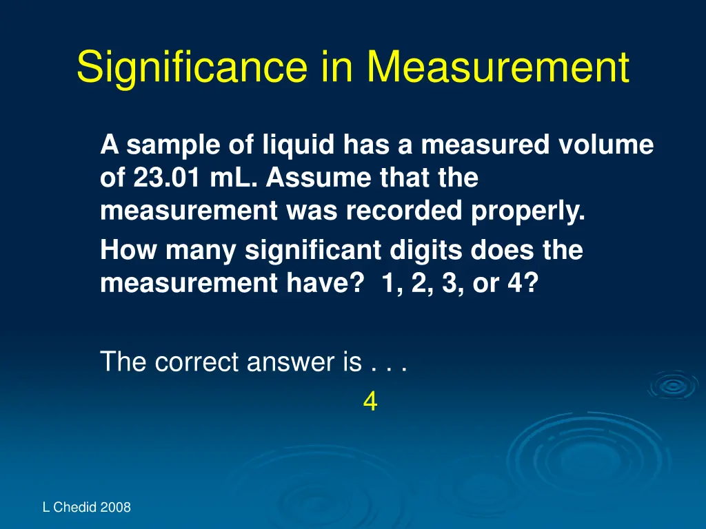 significance in measurement 15