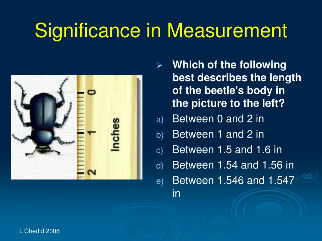 significance in measurement 2