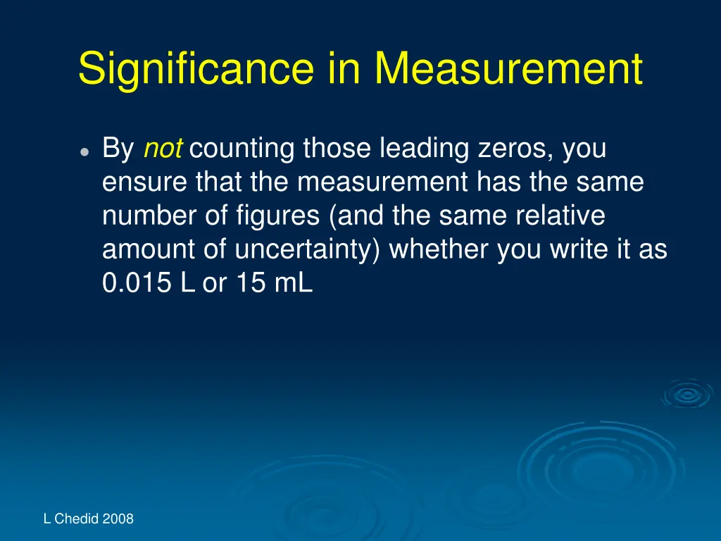 significance in measurement 21