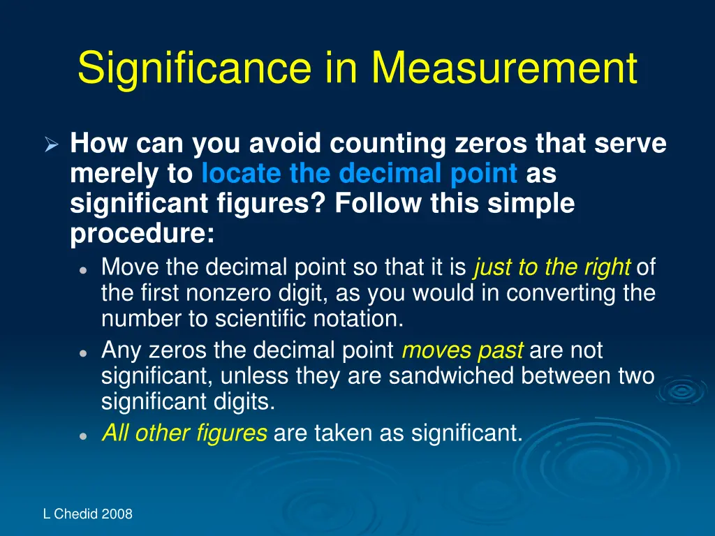 significance in measurement 24