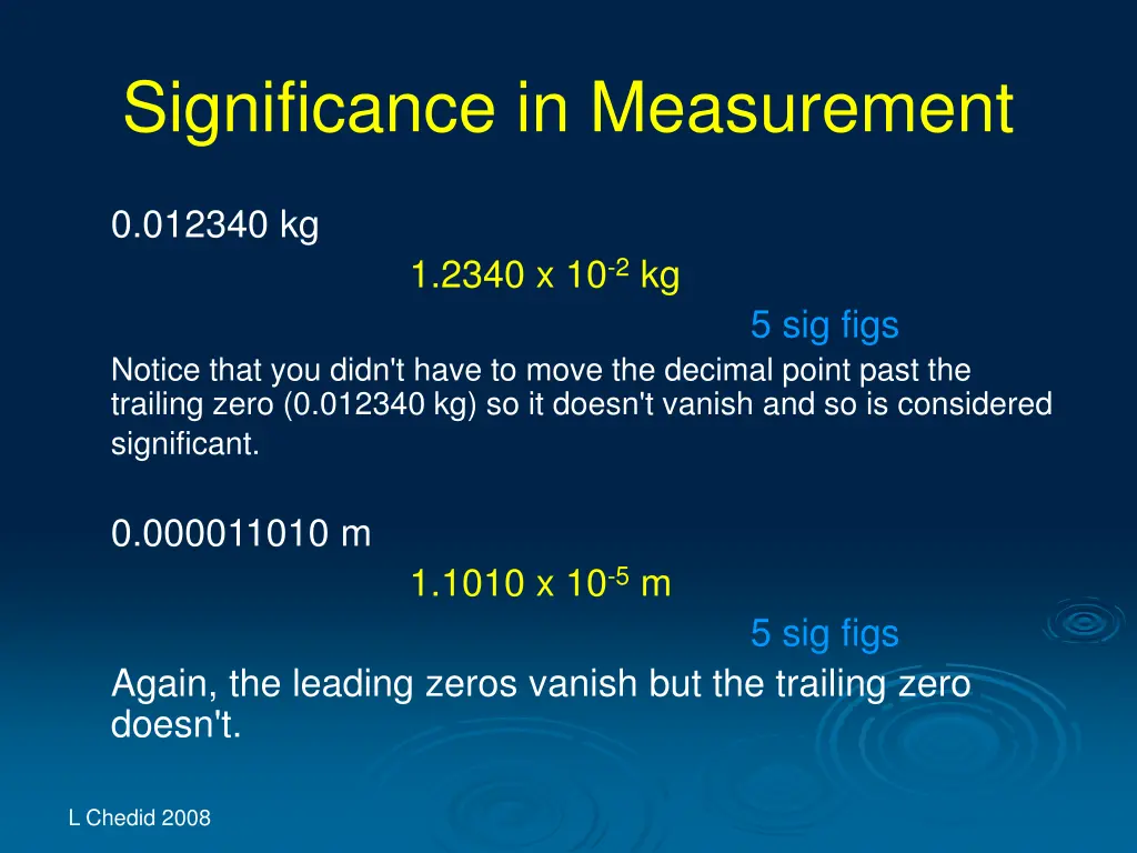 significance in measurement 26