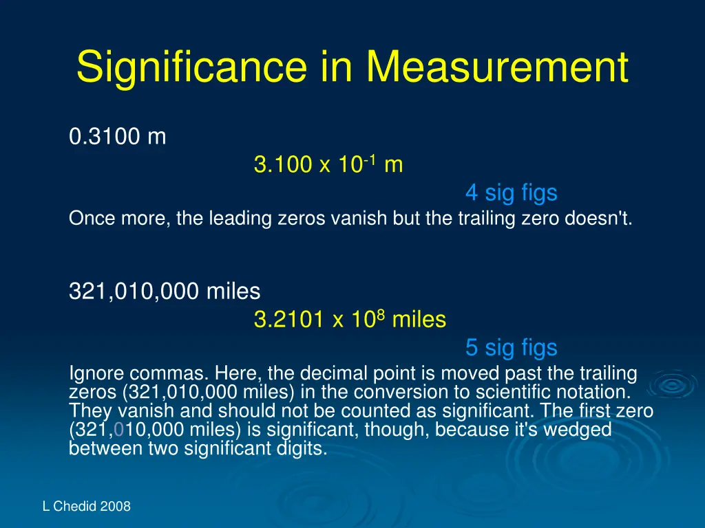 significance in measurement 27