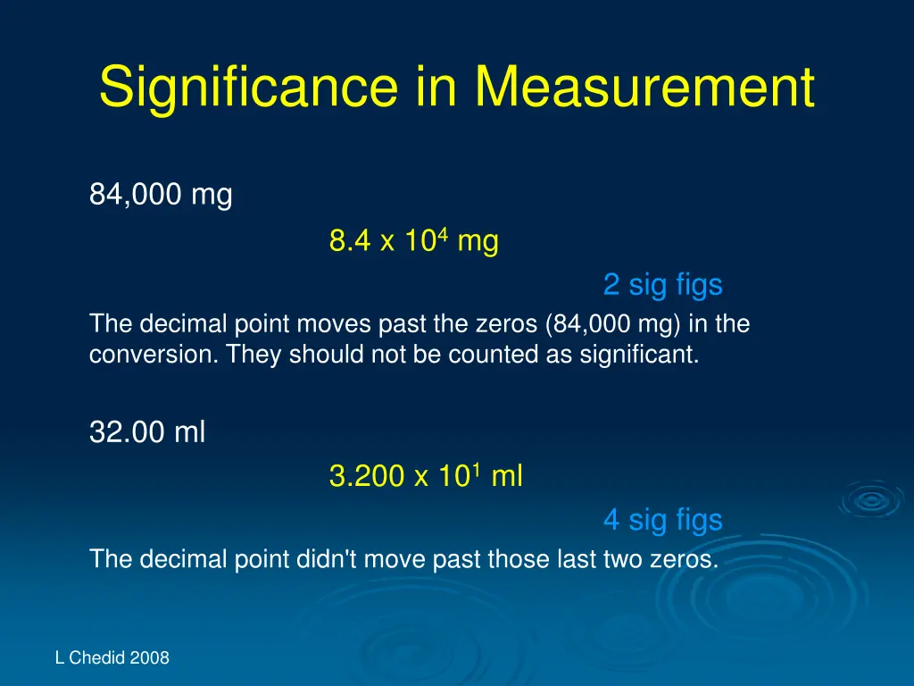 significance in measurement 28