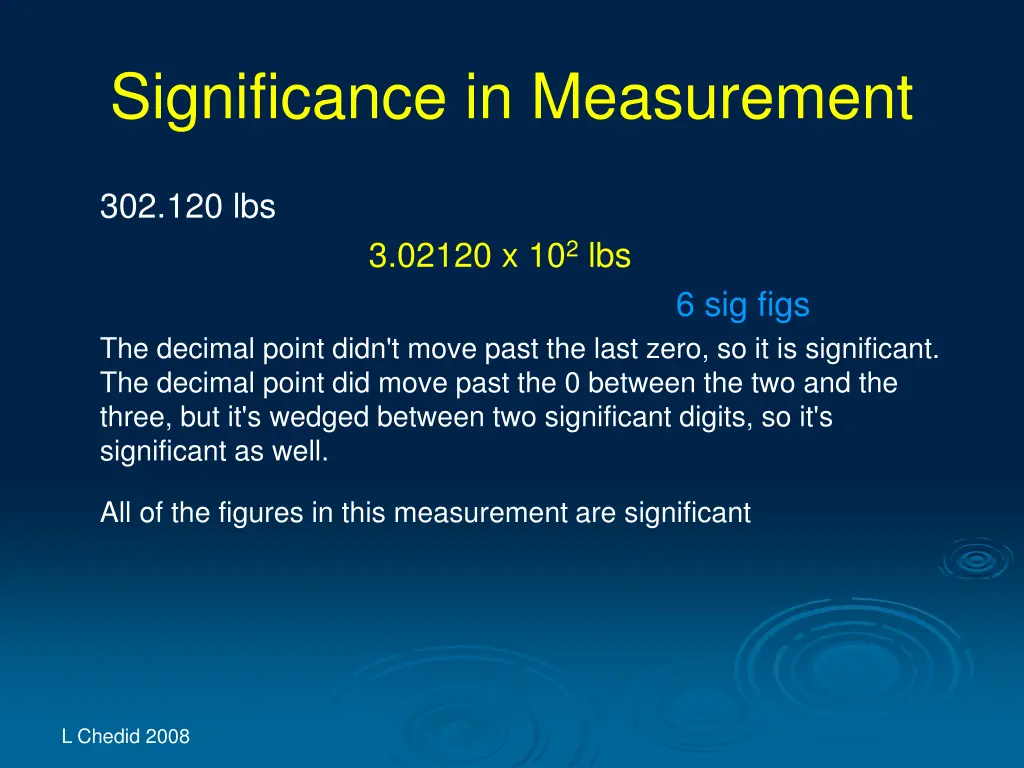 significance in measurement 29