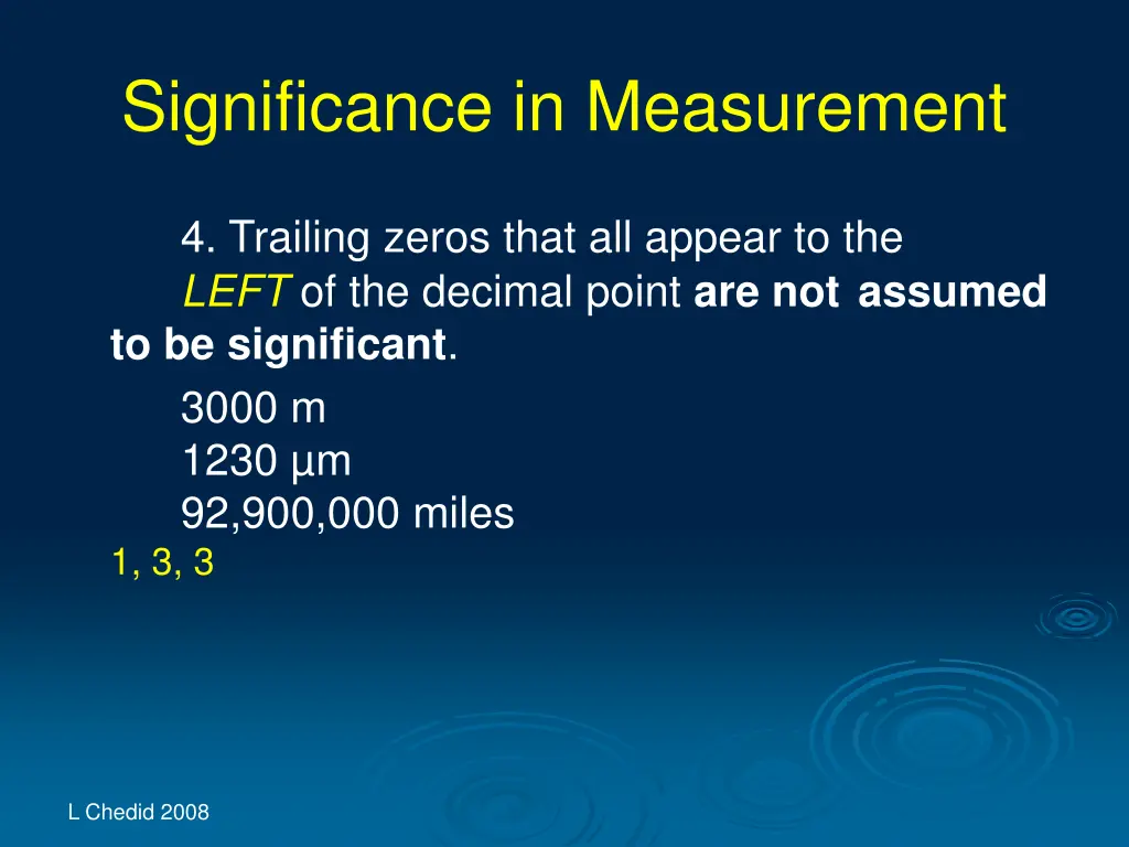 significance in measurement 33