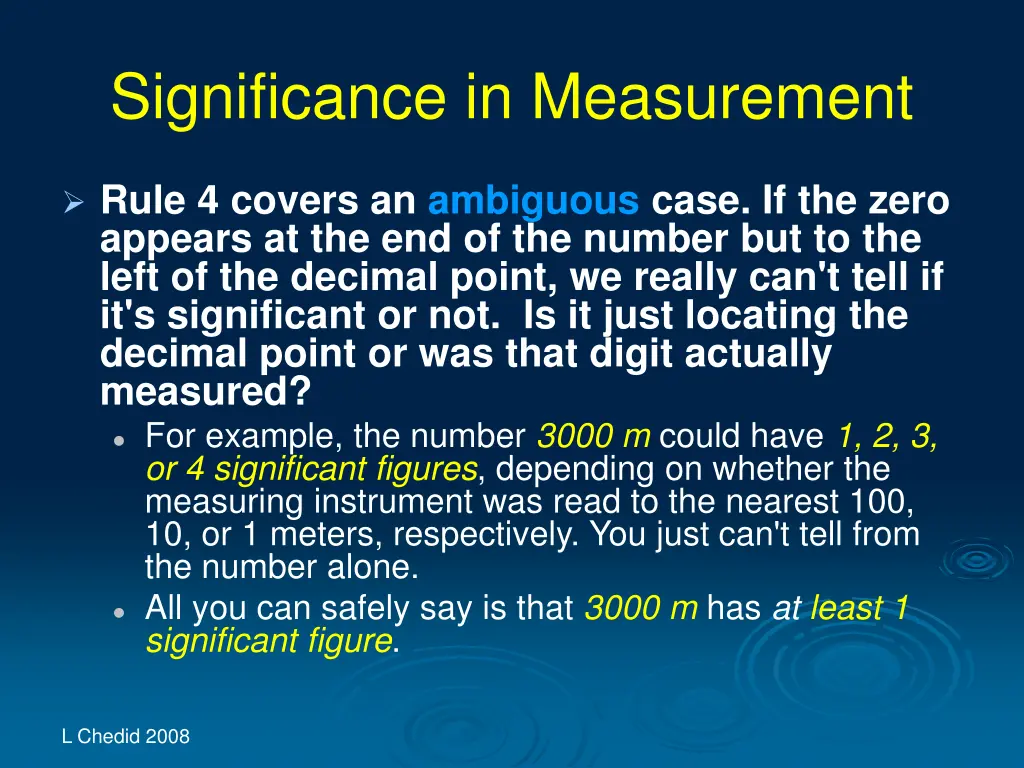 significance in measurement 34