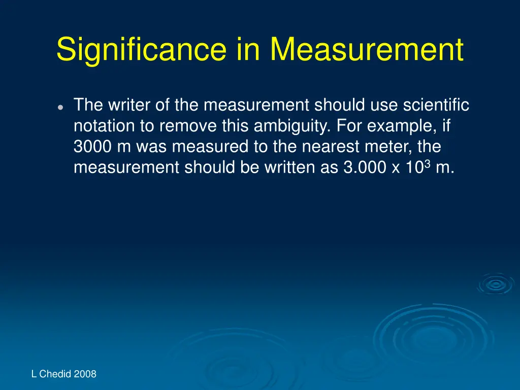 significance in measurement 35