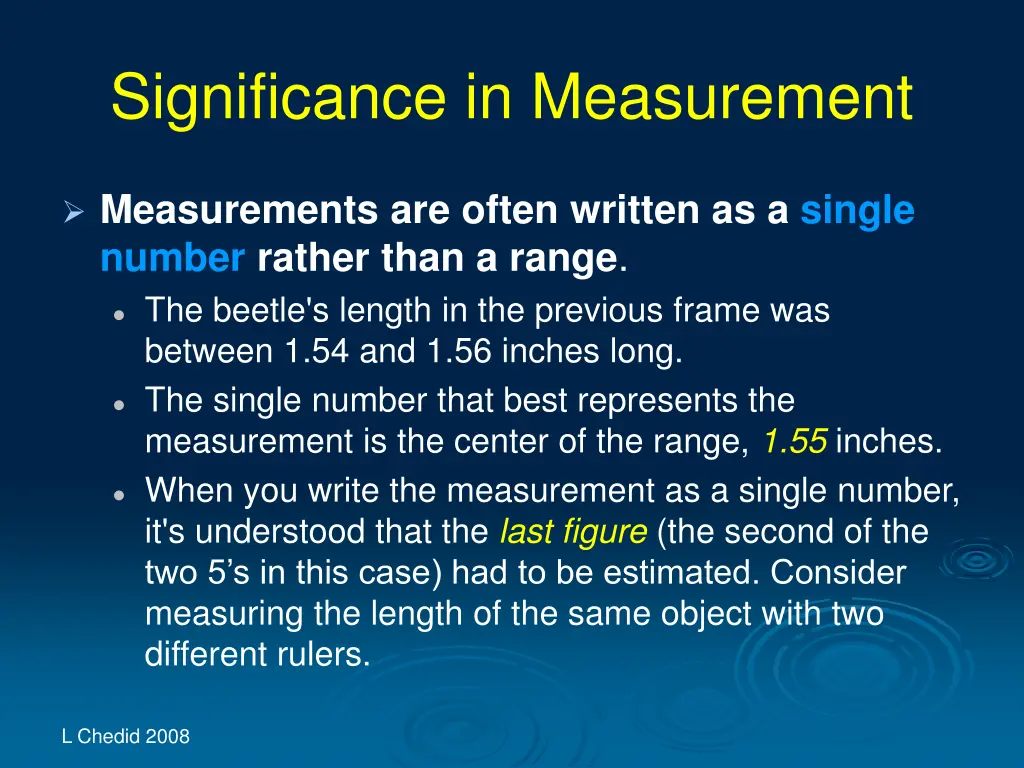 significance in measurement 4