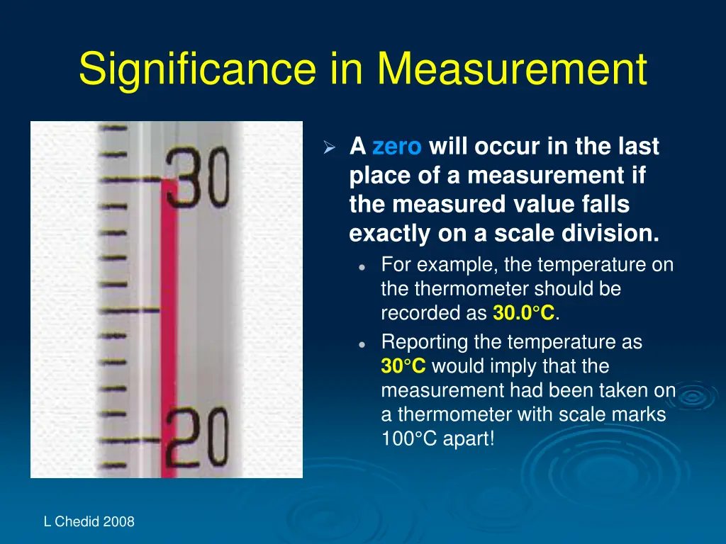 significance in measurement 7