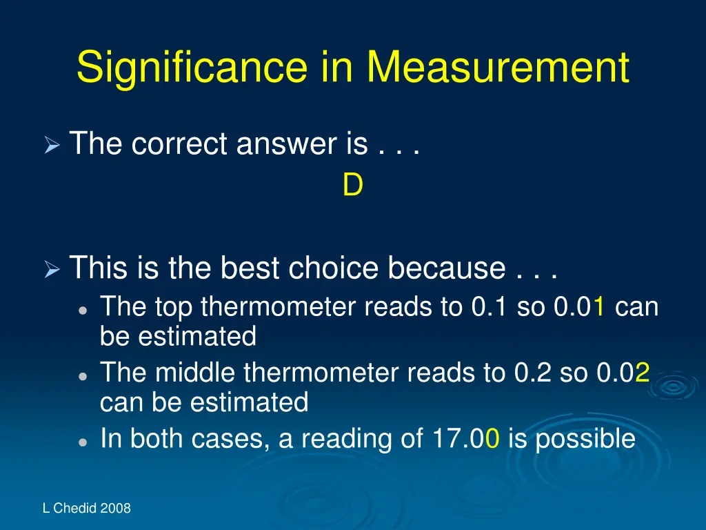 significance in measurement 9