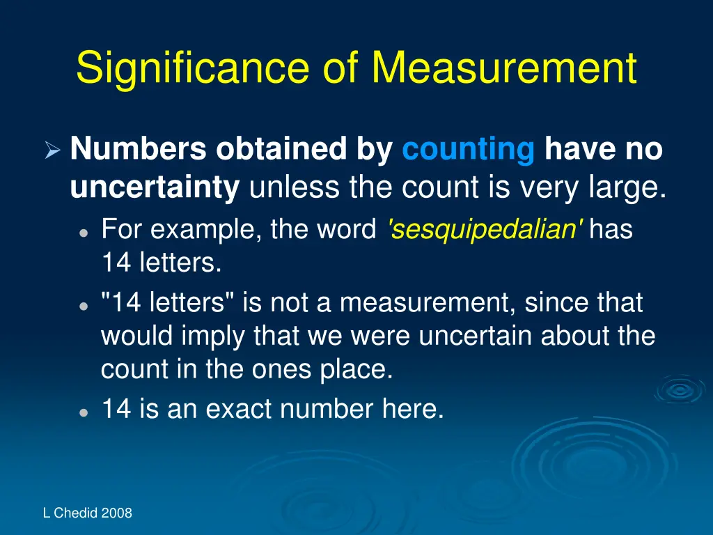 significance of measurement