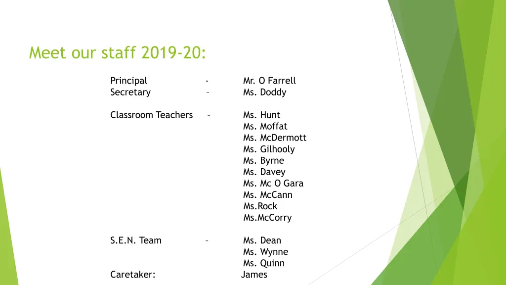 meet our staff 2019 20