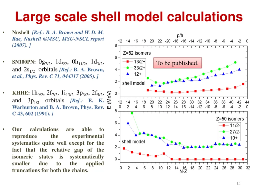 large scale shell model calculations