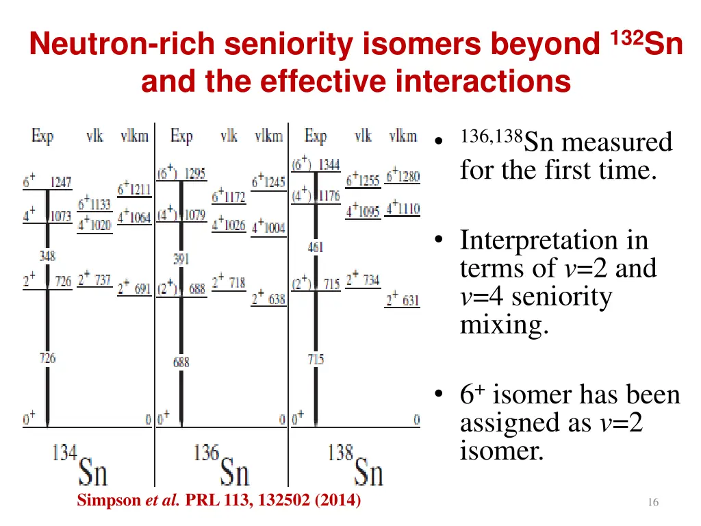 neutron rich seniority isomers beyond