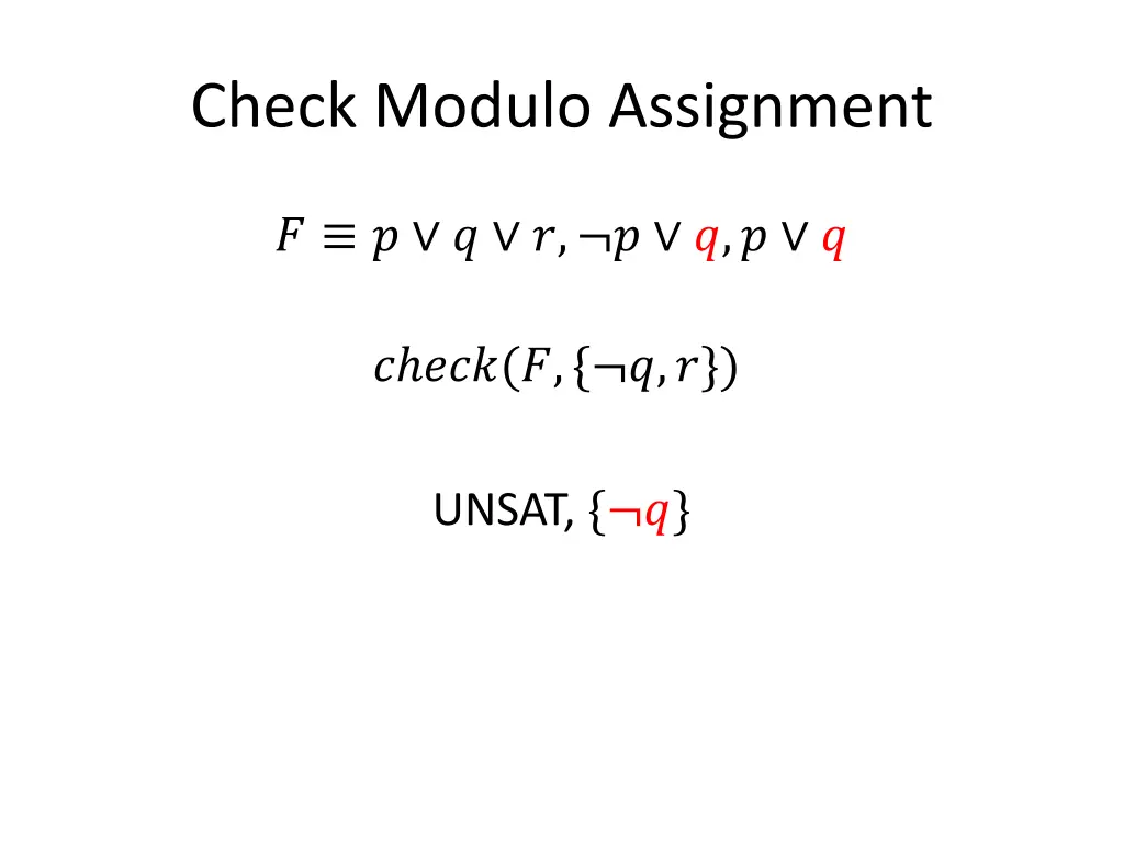 check modulo assignment 4