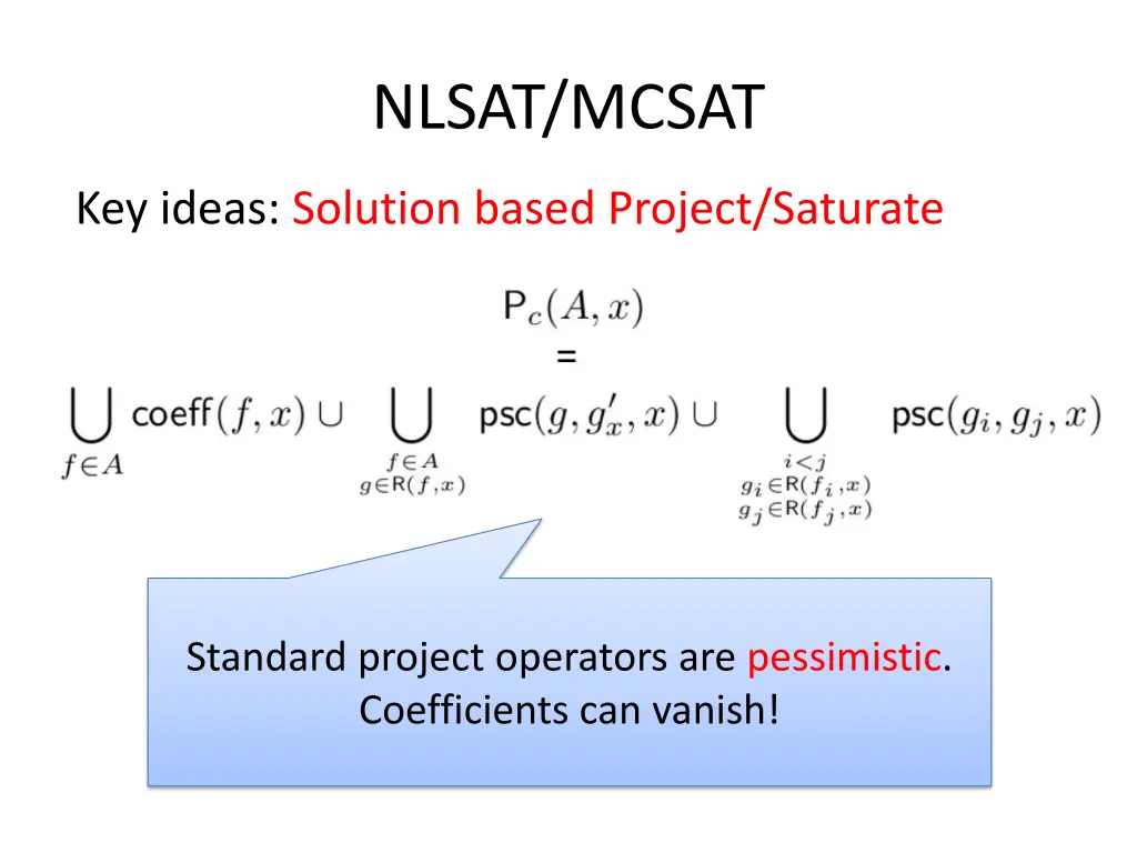 nlsat mcsat 2