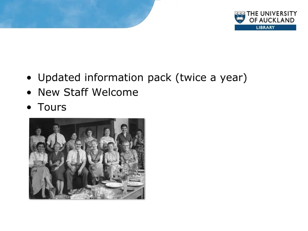 updated information pack twice a year new staff