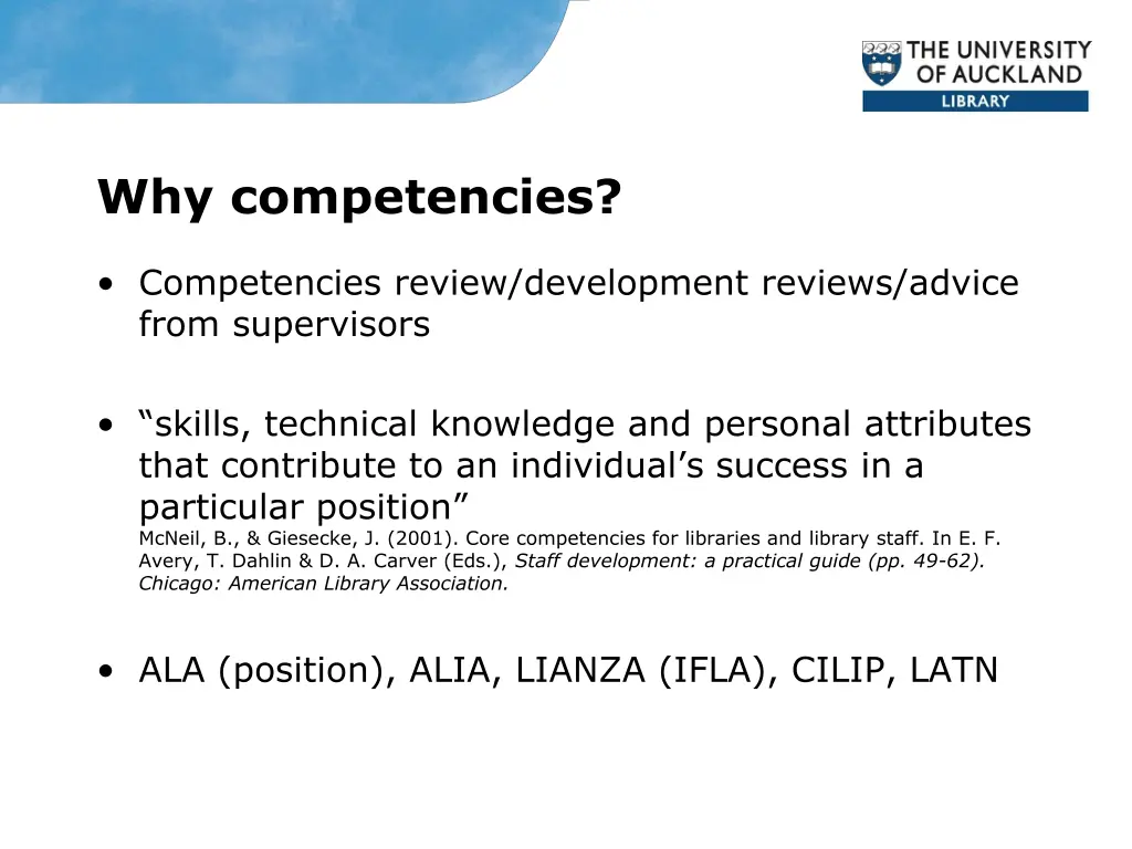 why competencies