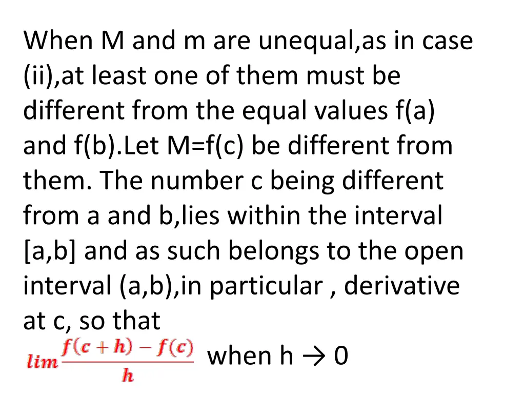 when m and m are unequal as in case ii at least