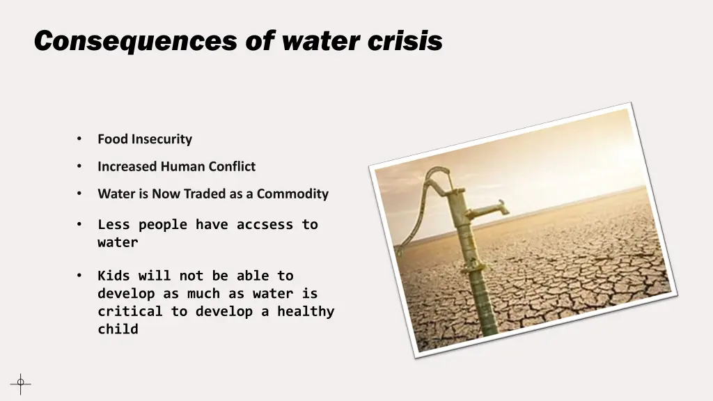 consequences of water crisis