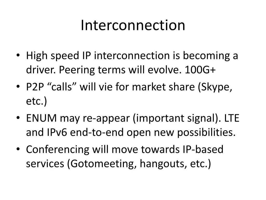 interconnection