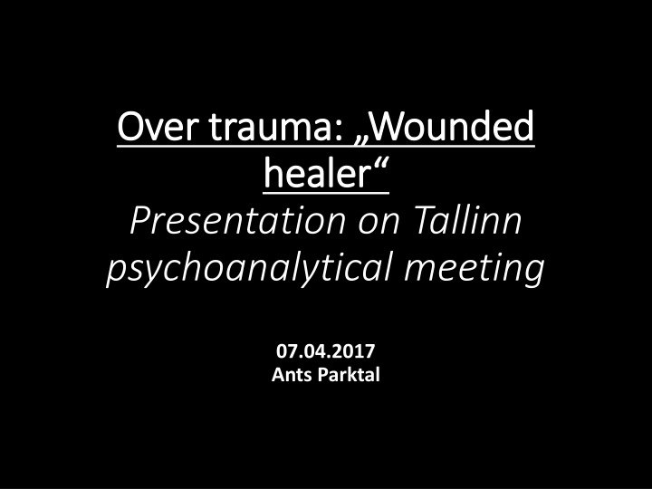 over trauma over trauma wounded healer healer