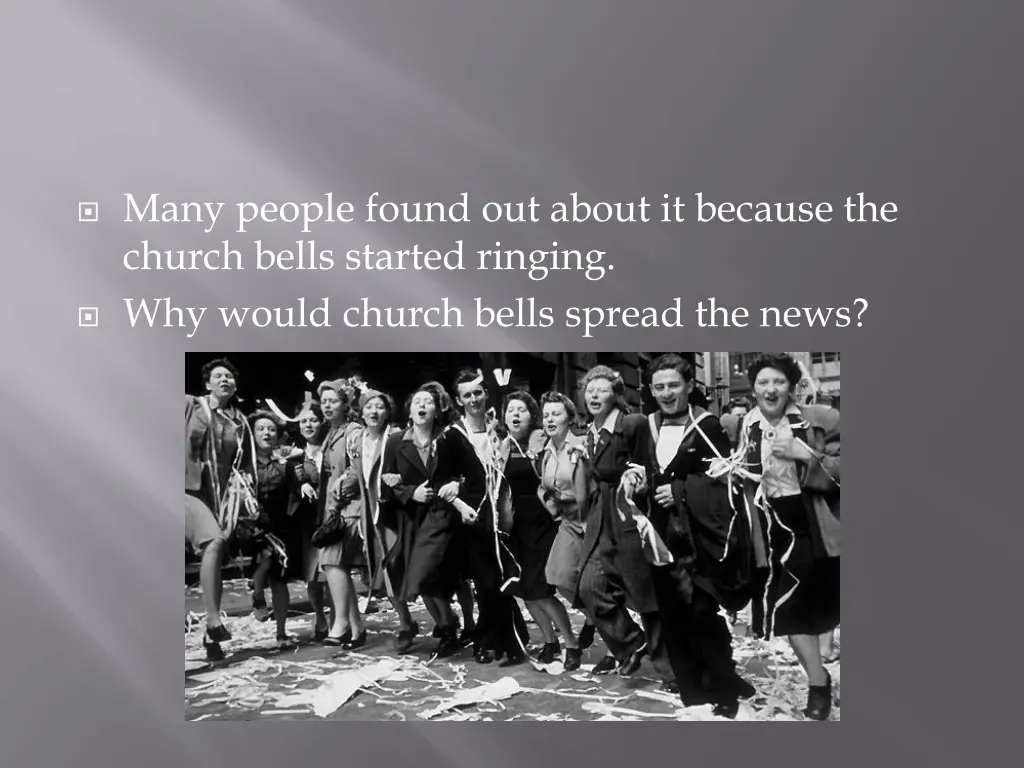 many people found out about it because the church