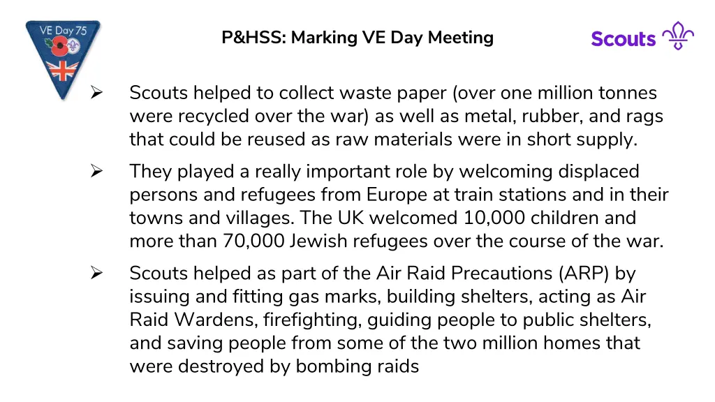 p hss marking ve day meeting 3