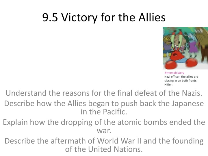 9 5 victory for the allies