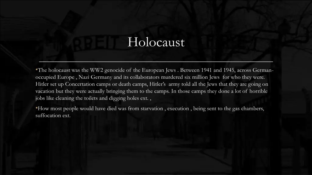 holocaust