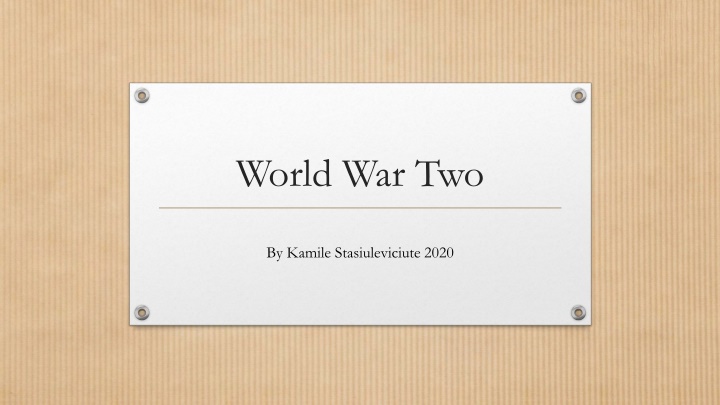 world war two