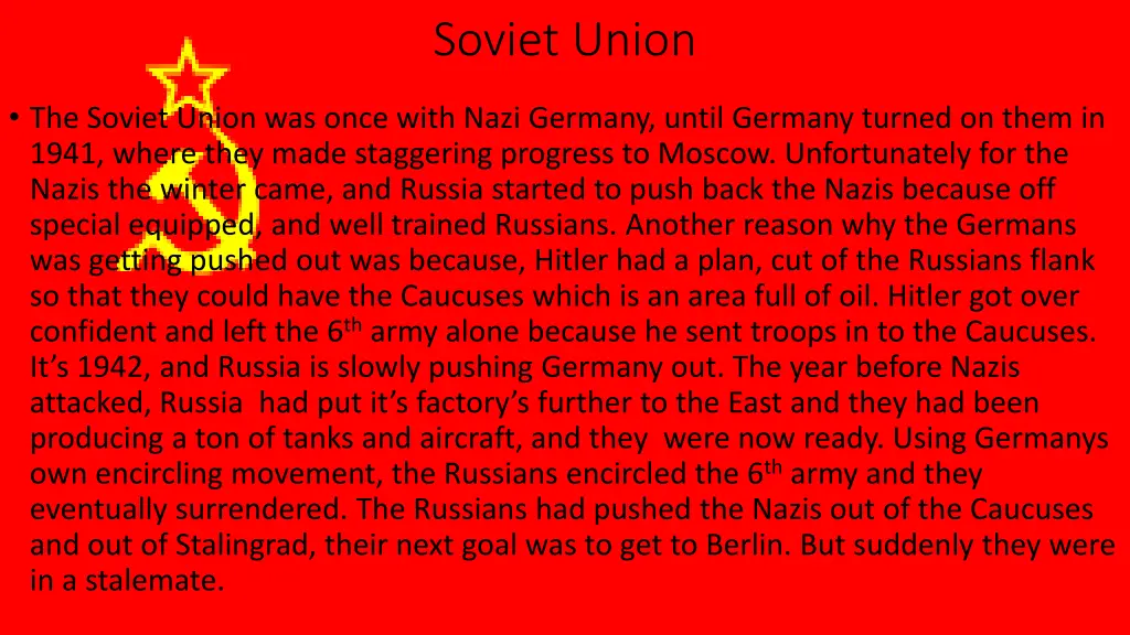 soviet union