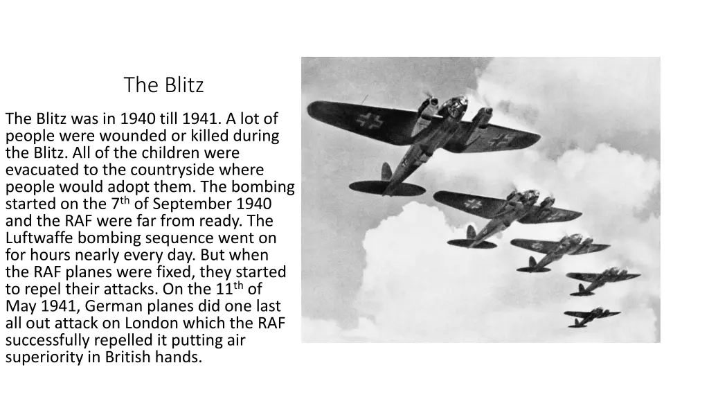 the blitz