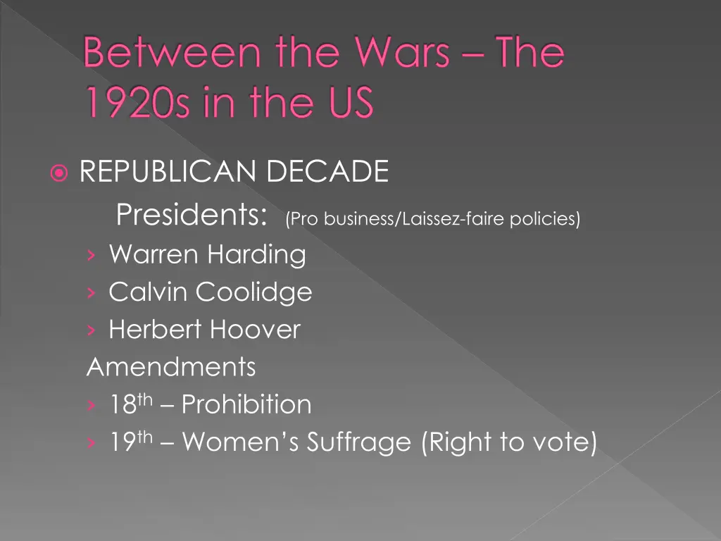 between the wars the 1920s in the us 5