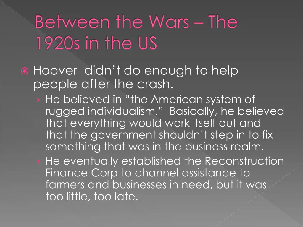 between the wars the 1920s in the us 9