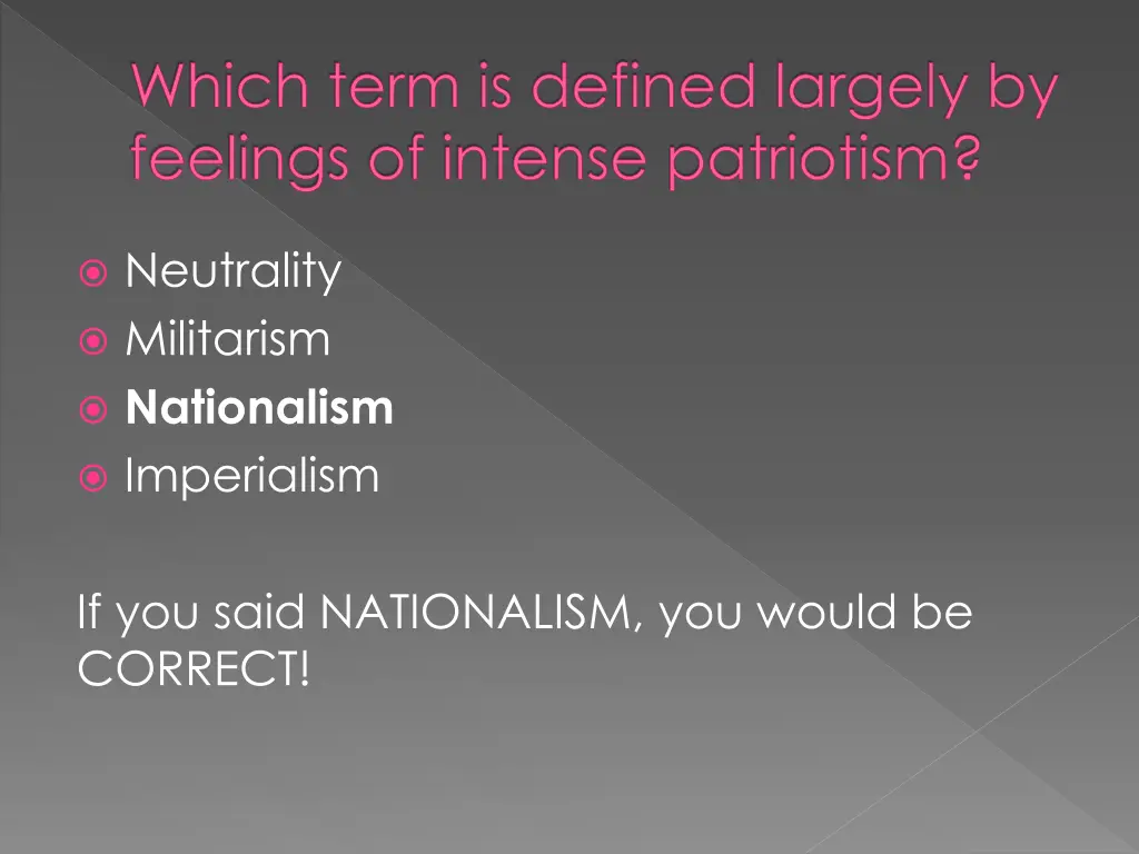 which term is defined largely by feelings 1