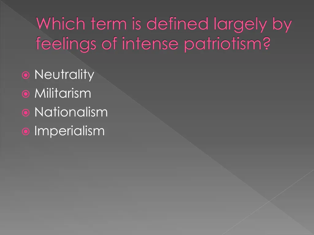 which term is defined largely by feelings