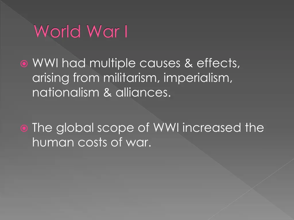 world war i