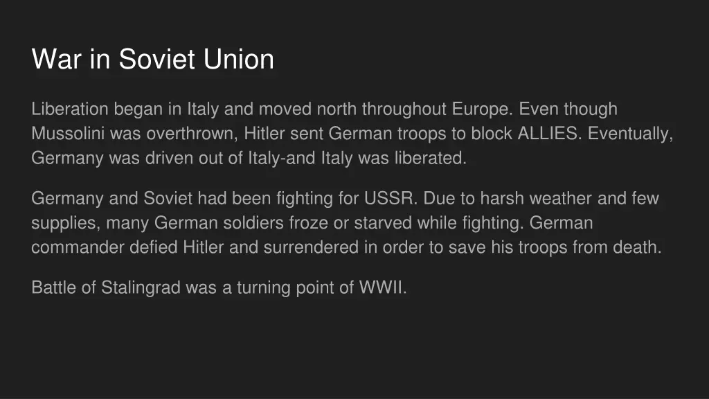 war in soviet union