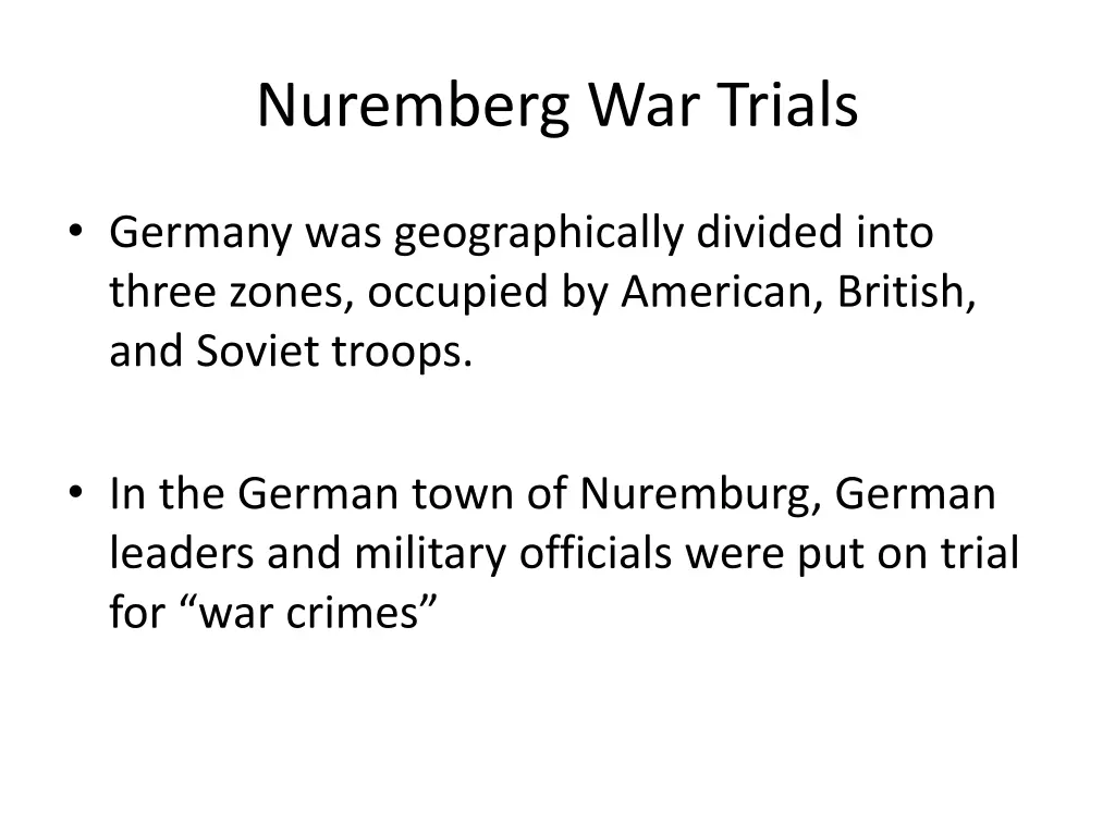 nuremberg war trials