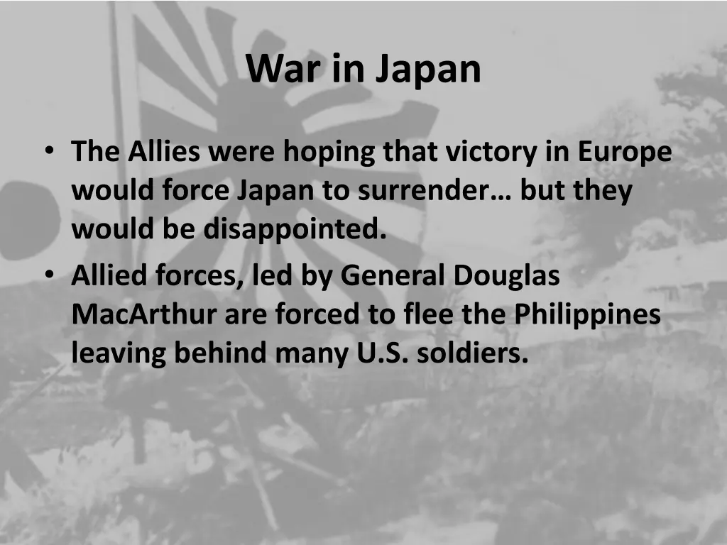 war in japan