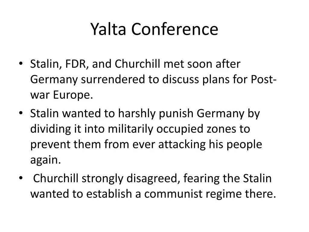 yalta conference